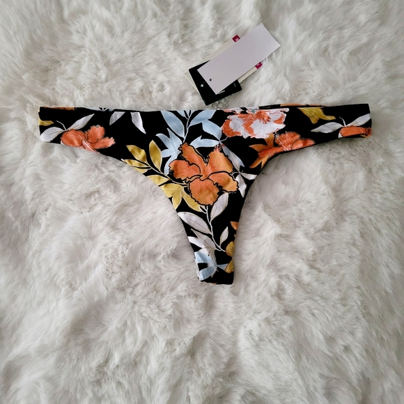 🏖ROXY BRAND NEW BEACH CLASSICS TANGA BIKINI BOTTOMS SIZE L - Picture 4 of 6